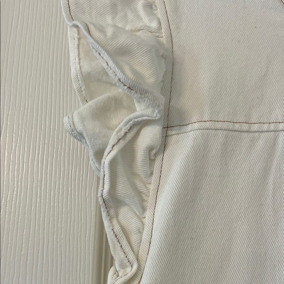 Altar'd State Cream Ruffle Sleeve Mini Dress size L. Never worn! - Picture 3 of 5